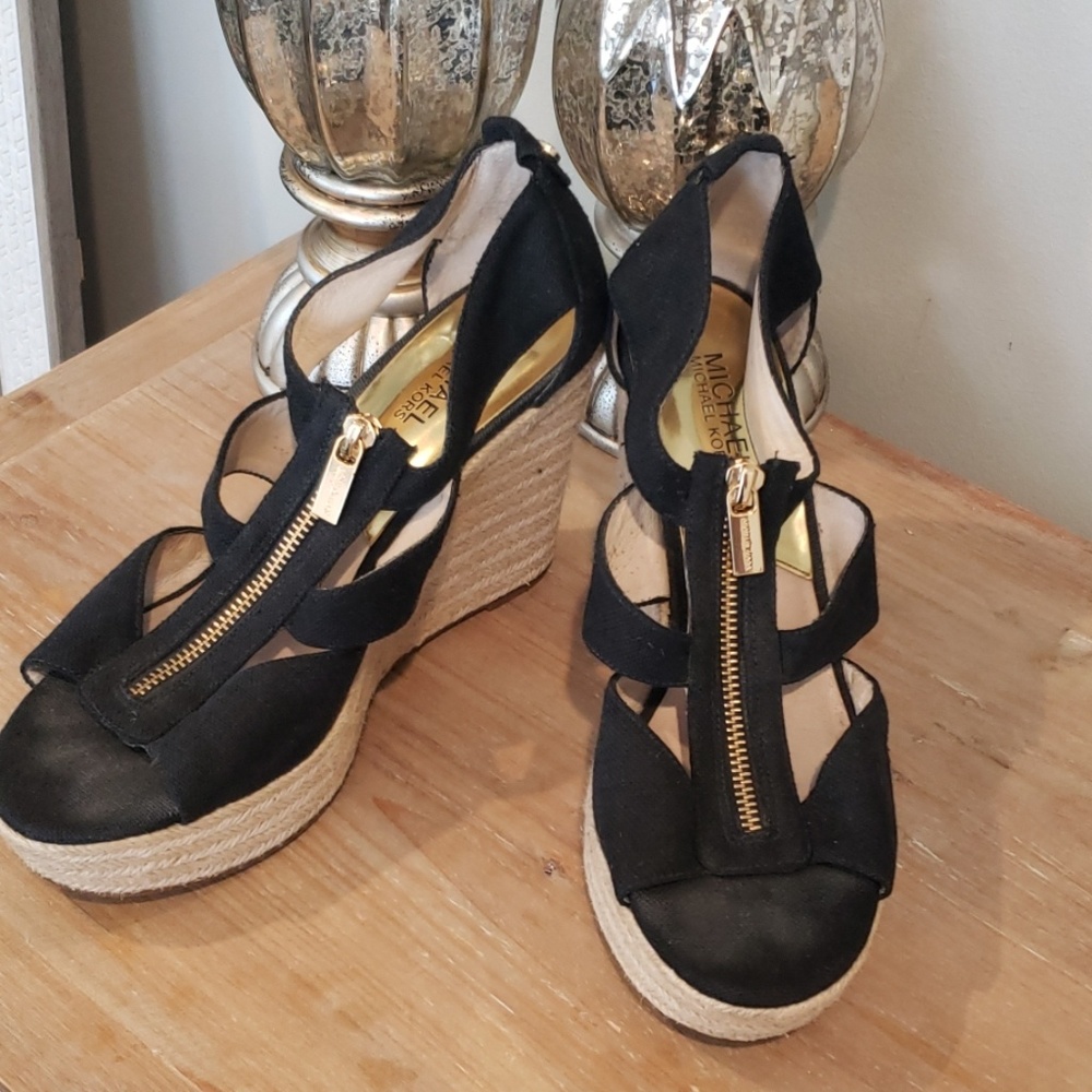 Michael Kors platform cut out sandals